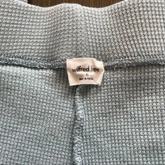 Wilfred Parker Pant Waffle Knit Organic Cotton Lounge Pants in Dream Blue XL - Picture 7 of 7